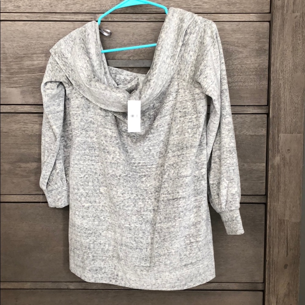 Of the shoulder sweater